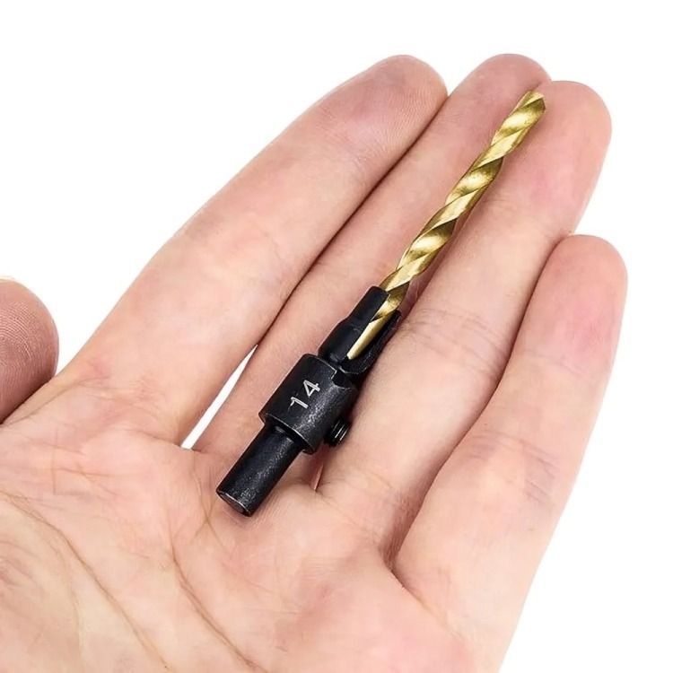 Set 5 Uds Brocas Avellanadores Madera Carpintería-0