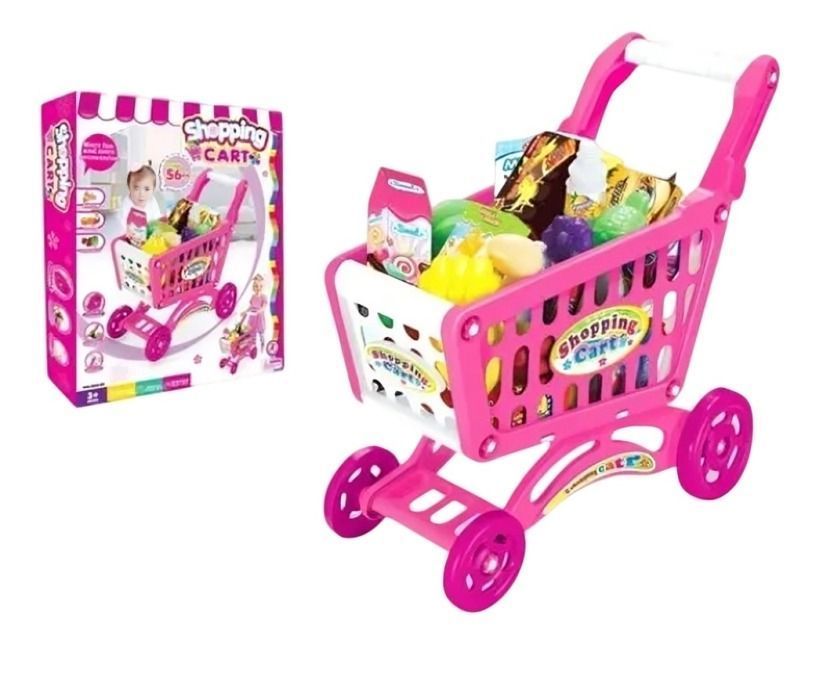 Carrito de compras 56 pcs - Rosa-0