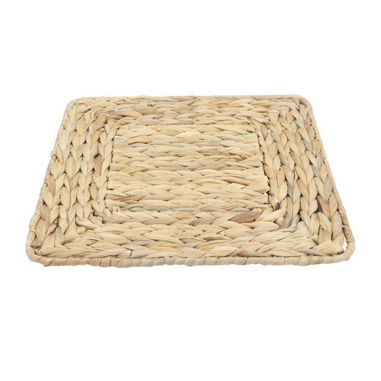 SET X 2 SALVAMANTELES  RATTAN CUADRADO -1
