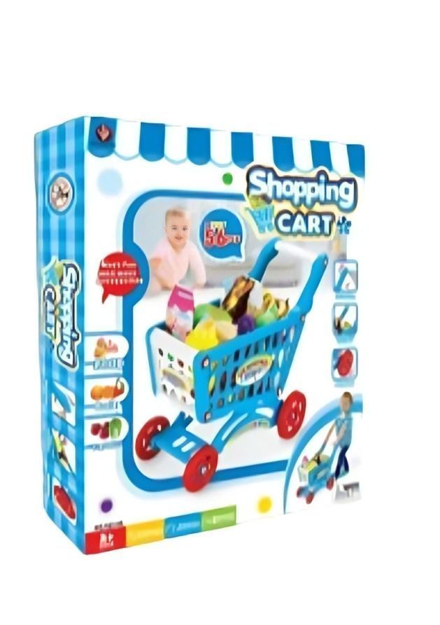 Carrito de compras 56 pcs - Azul-1