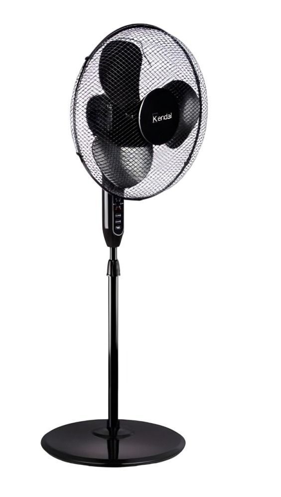 Ventilador Kendal Kfr-16p Control Remoto Pedestal Negro 16p-0