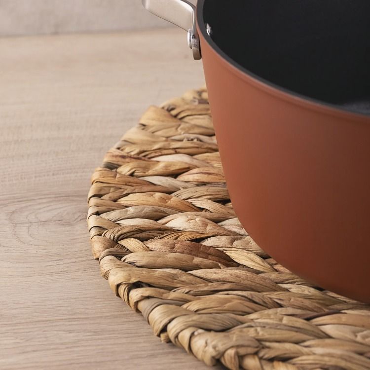 SET X 2 SALVAMANTELES 38CM RATTAN REDONDO ODDA U-2