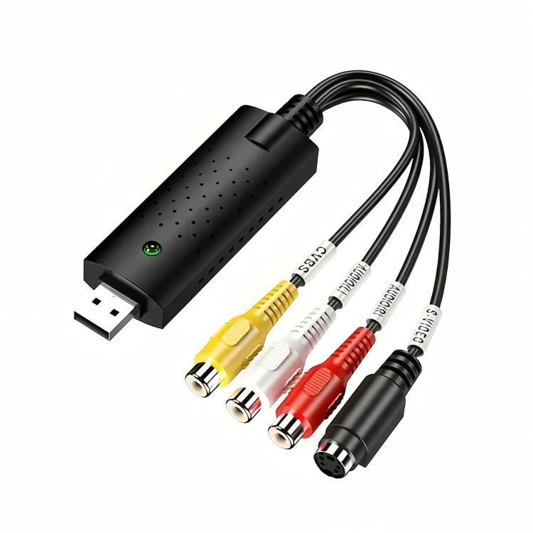 Capturadora De Audio Video Usb Easycap Vhs O Rca A Pc O Dvd-0