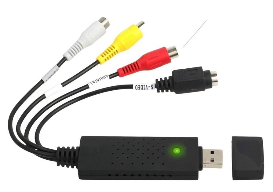 Capturadora De Audio Video Usb Easycap Vhs O Rca A Pc O Dvd-1