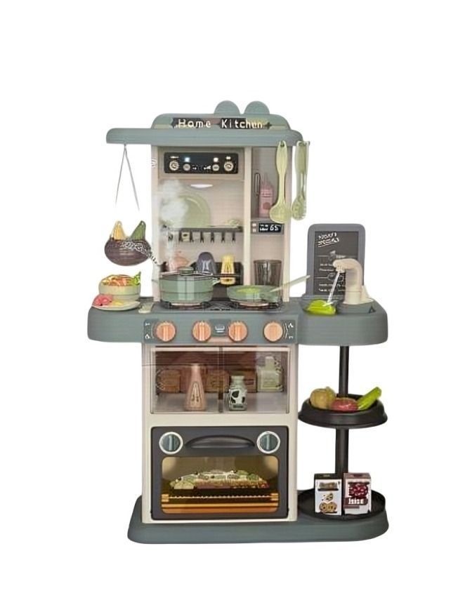 Cocina 43 pcs gris 72*51.5*23.5 agua, vapor, luz, música-0