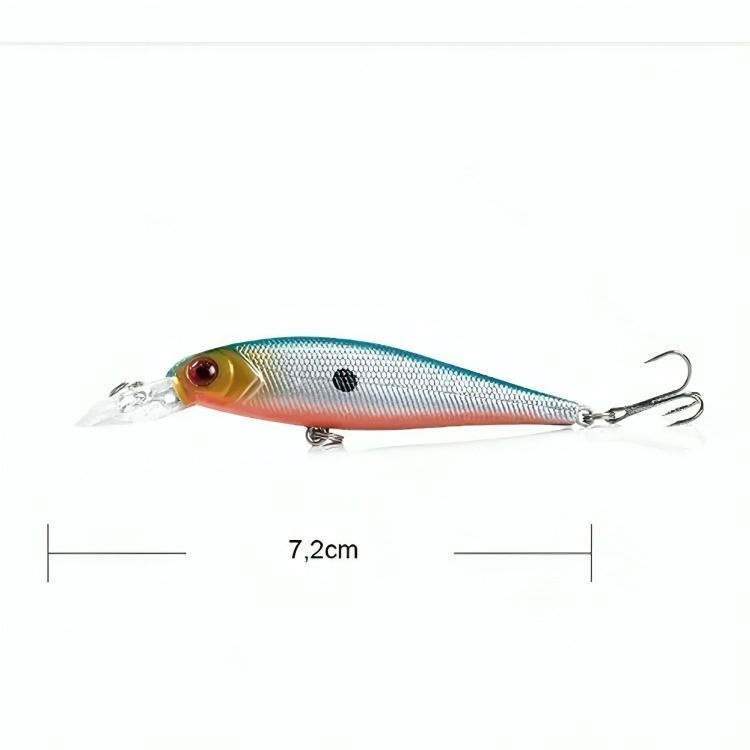 Pack 10 Señuelos Pesca Rapala 7.2cm Lenguado Corvina-3