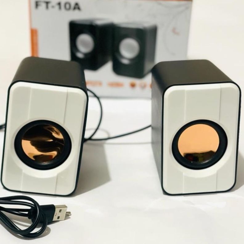 MINI ALTAVOZ 2.0 USB FT-10A NEGRO Y BLANCO-2