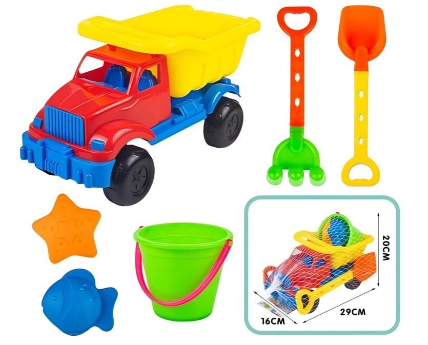 Camion Playa 6 Piezas 29x16x20-2