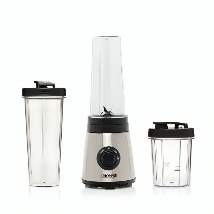 Licuadora Personal Blender Thomas Th-300pb 600 Ml Inox + Acc Color Gris-1