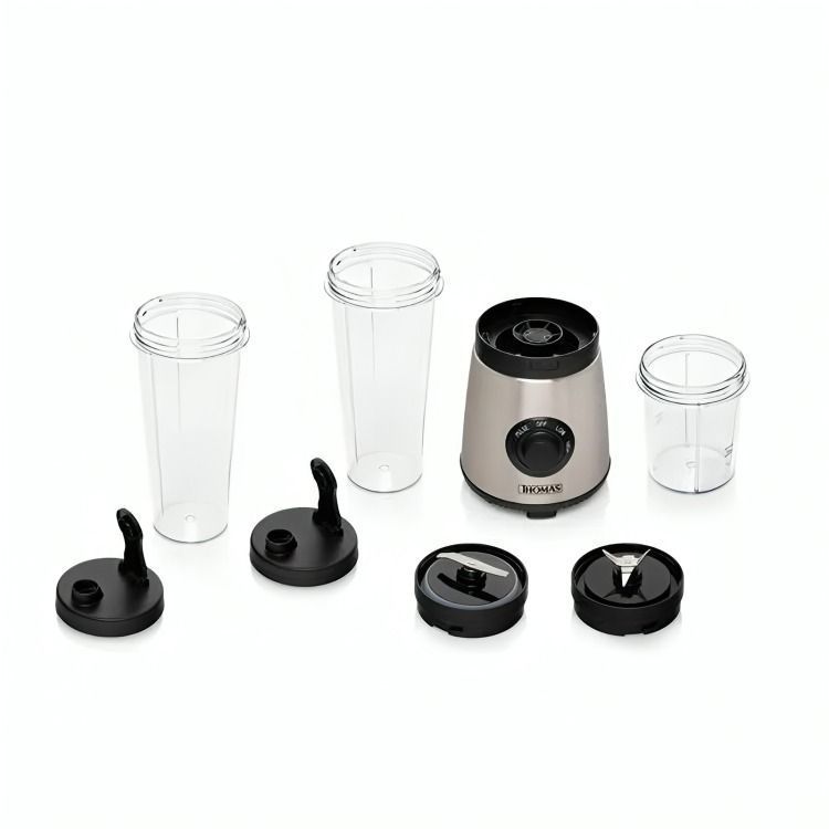 Licuadora Personal Blender Thomas Th-300pb 600 Ml Inox + Acc Color Gris-3