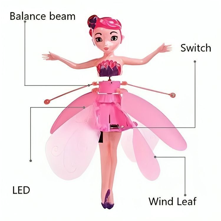 Hada Muñeca Voladora Recargable Sensor-2