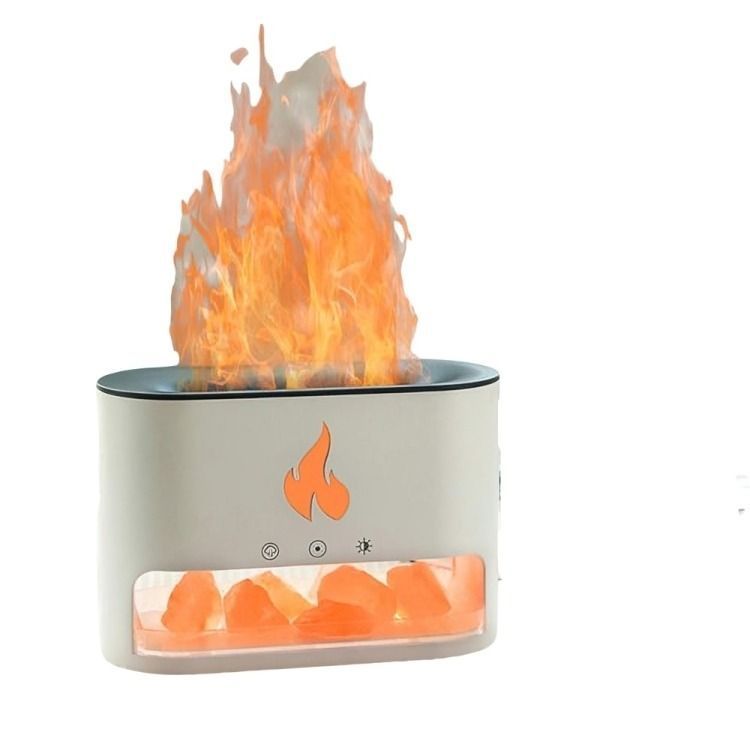 HUMIDIFICADOR FLAME DIFUSOR DE ACEITES ESENCIALES 250 ML BLANCO-0