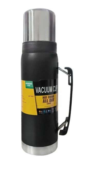 Termo Acero Inoxidable Capacidad 1000ml Agua Fria Y Caliente-0