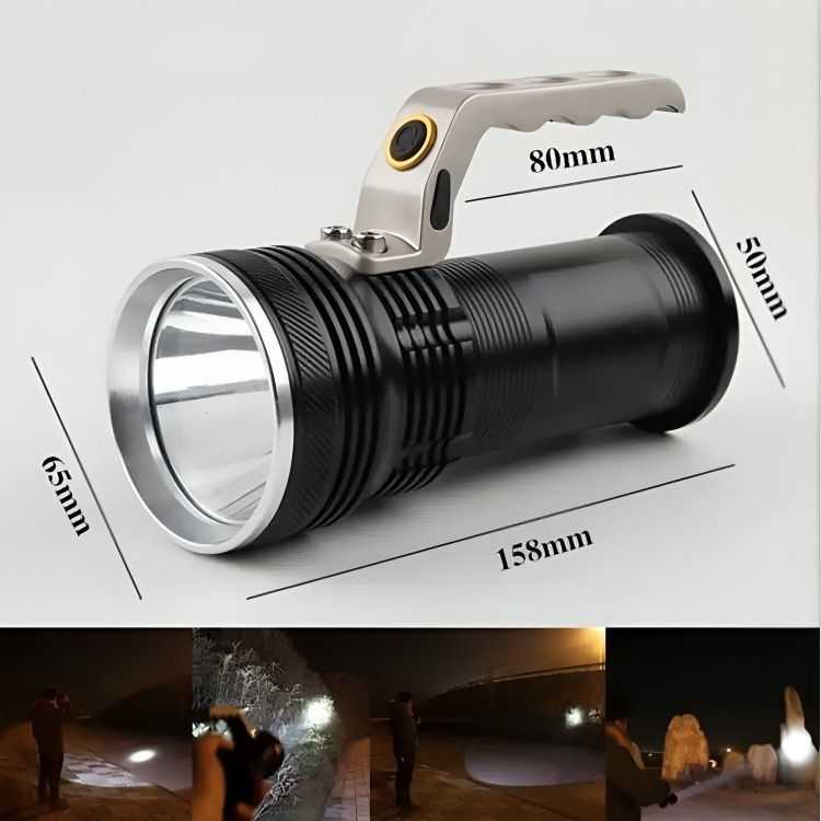 Linterna Led Táctica Recargable Larga Distancia-2