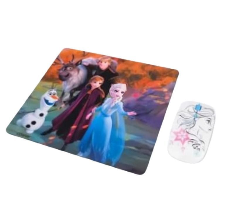 KIT MOUSE INLAMBRICO  Y MOUSE PAD FROZEN-0