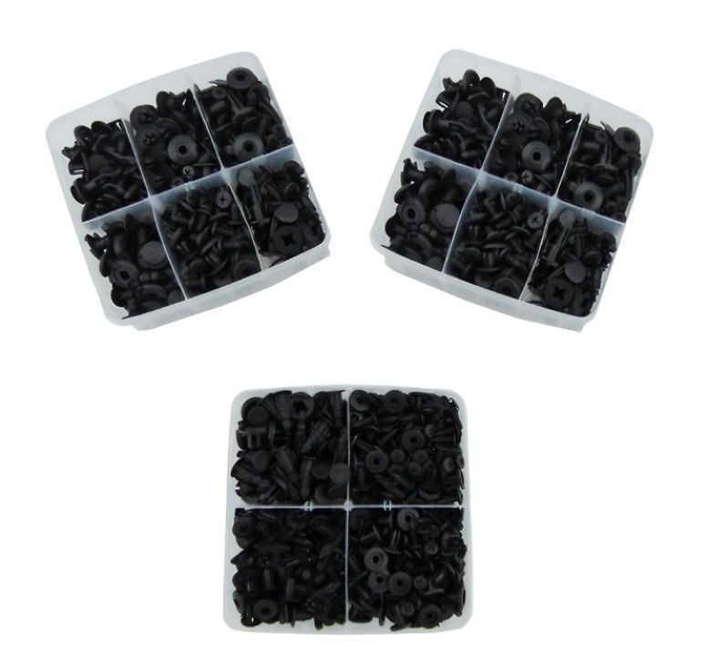 KIT DE CLIPS DE RETENCION PVC PARA AUTO CON 625 PCS Y 1 -0