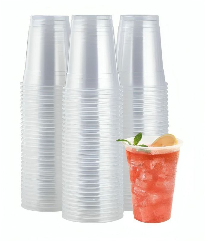 Vaso Plástico Transparente 500ml X 50 Unidades-0