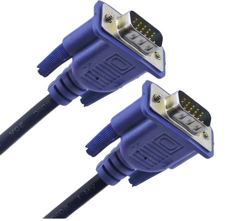Cable VGA 1.5m Doble Filtro Color Azul-2