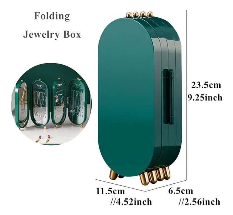 Estuche Para Joyas Plegable Joyero 4 Paneles Plegable Favorito -2