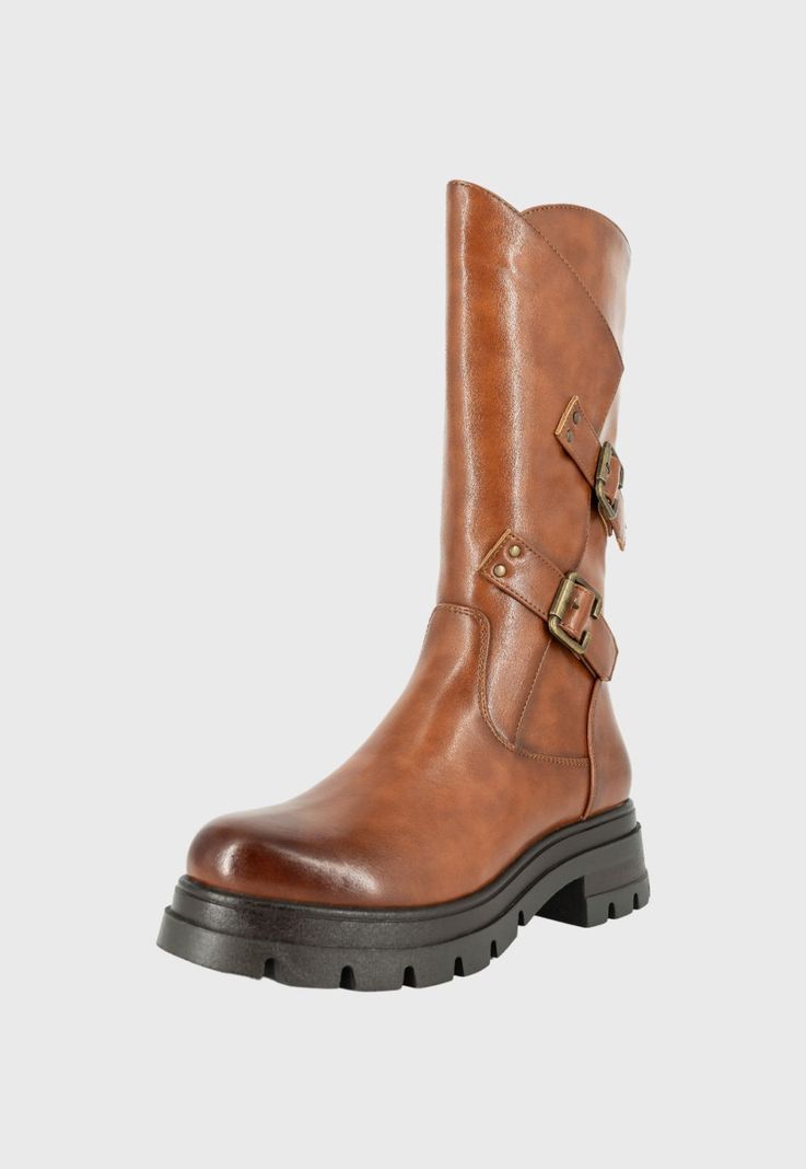 Bota Biker Zara Caramelo Alquimia-0