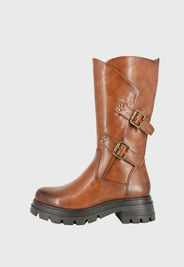 Bota Biker Zara Caramelo Alquimia-1