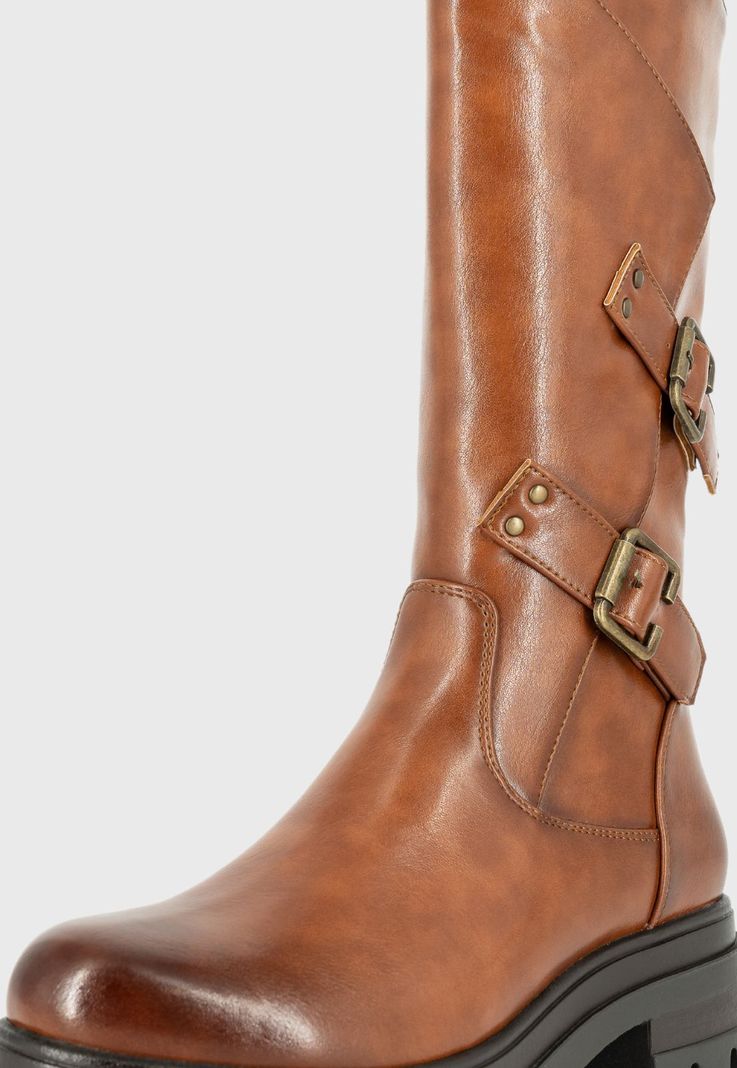 Bota Biker Zara Caramelo Alquimia-4