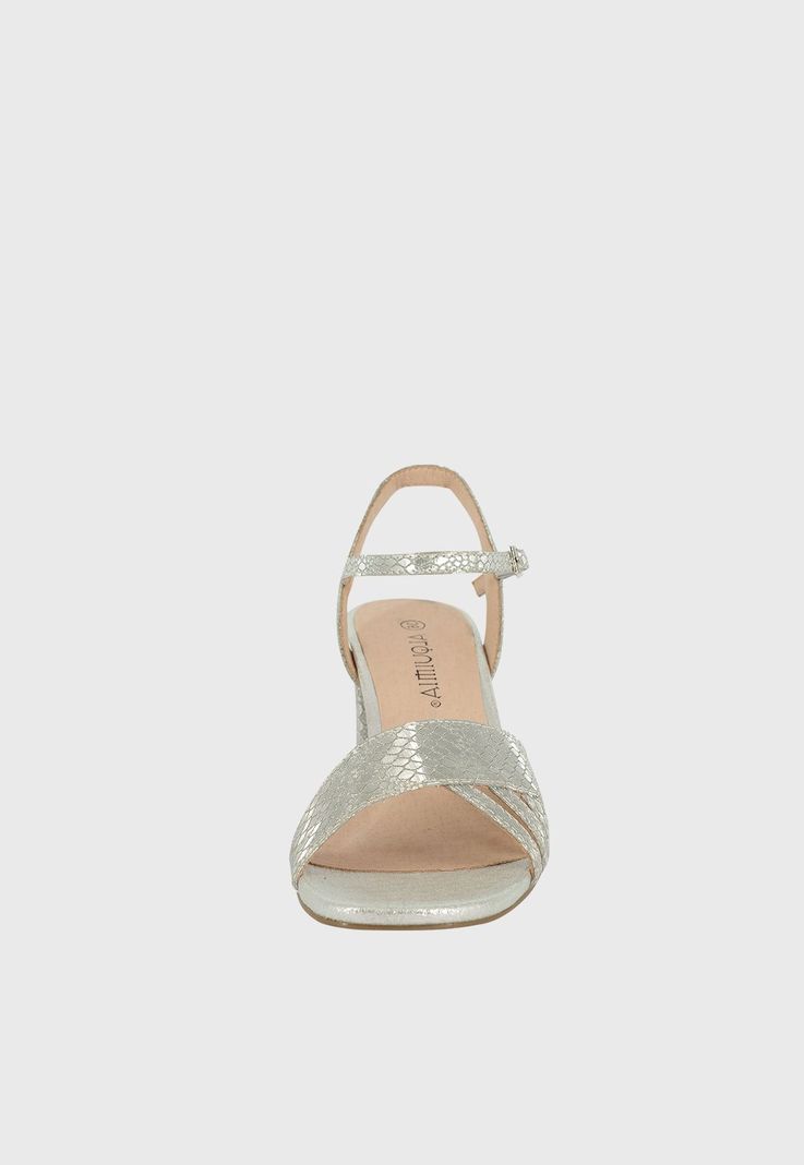Sandalia de Vestir Heid Plateado Alquimia-2