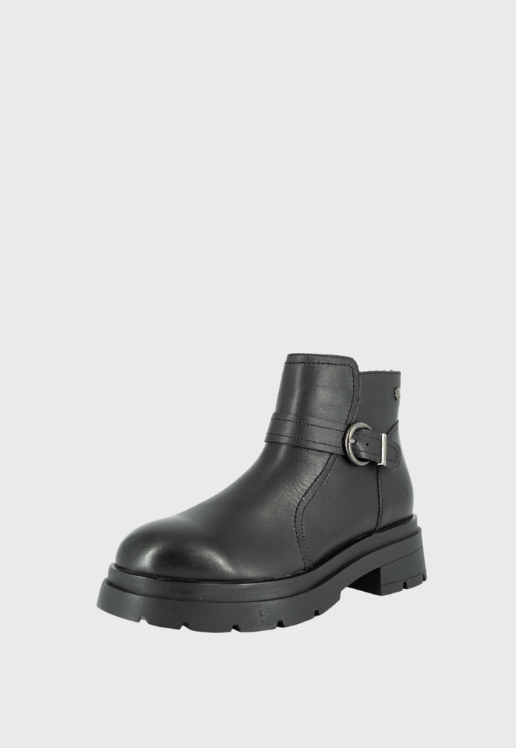 Botin de Cuero Rosie Negro Alquimia-0