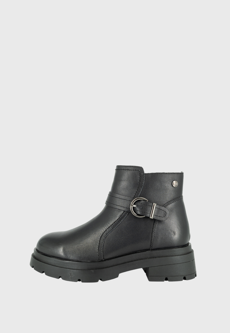 Botin de Cuero Rosie Negro Alquimia-1