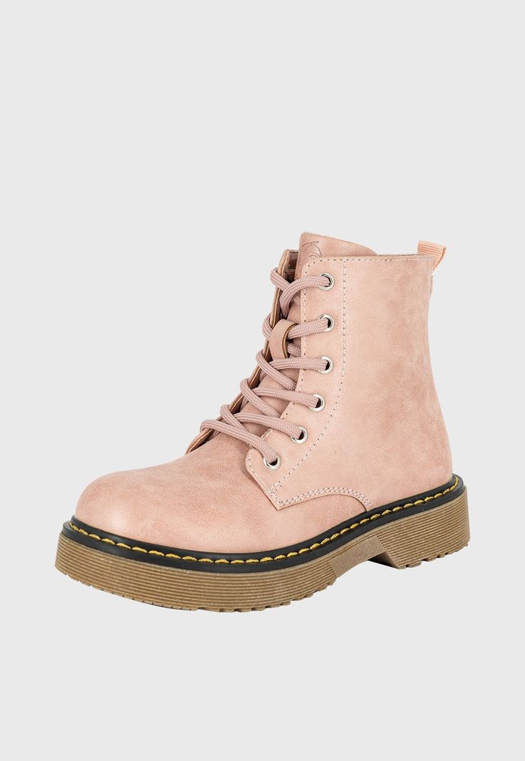 Botin Min Rosado Bamboo-0