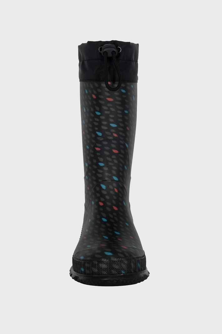 Bota de Agua con Polar Biela Gotas Negro Alquimia-2