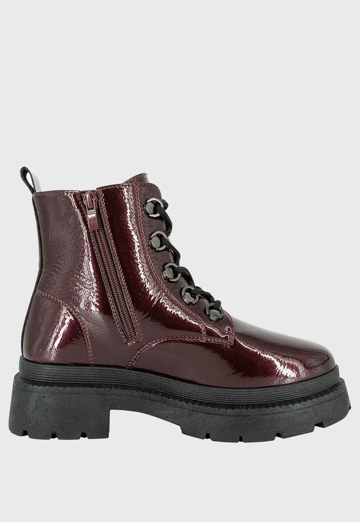 Botin Indo Burdeo Charol Alquimia-3