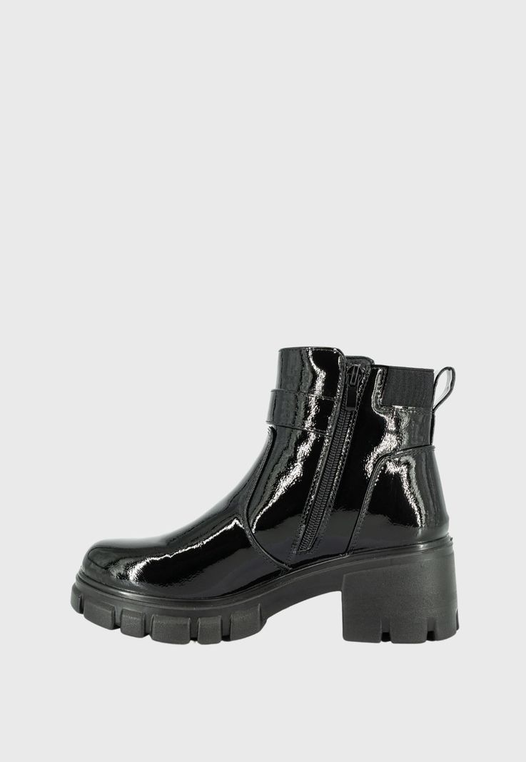 Botin Fleuret Negro Charol Alquimia-3