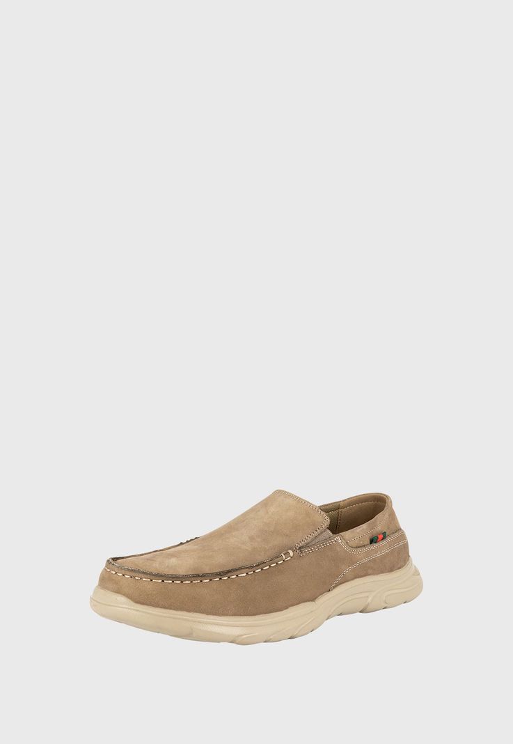 Mocasin de Cuero Pasu Beige London Adixt-0