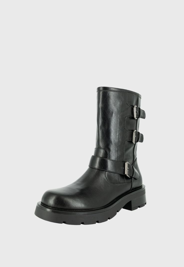 Bota Biker Hana Negro Alquimia-0