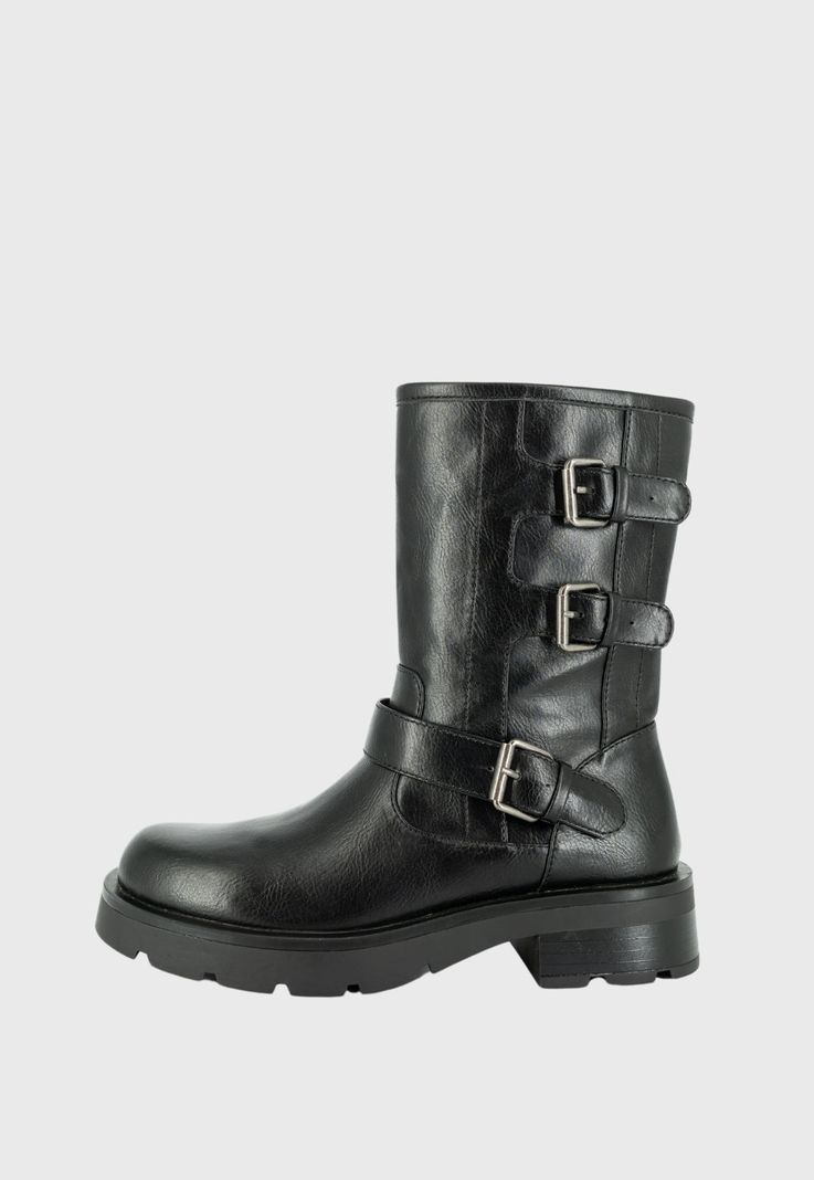 Bota Biker Hana Negro Alquimia-1