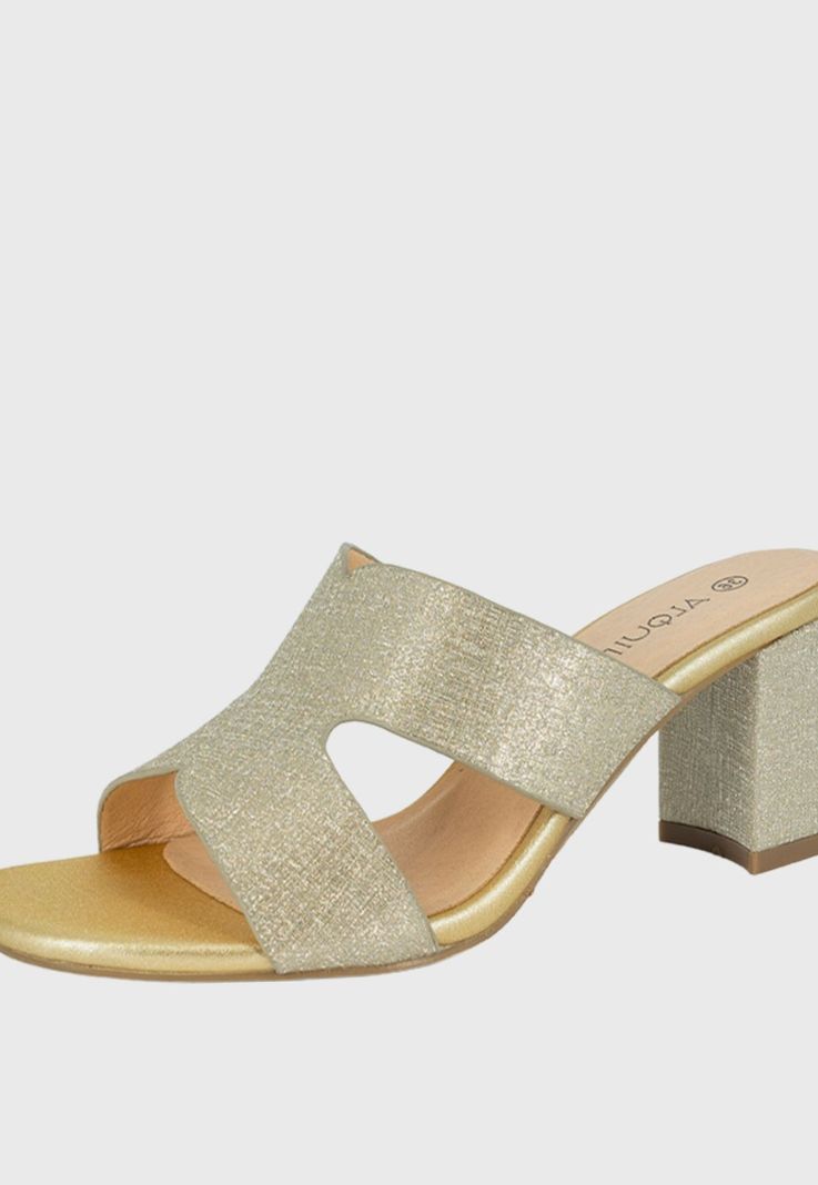 Sandalia de Vestir Faure Dorado Alquimia-3