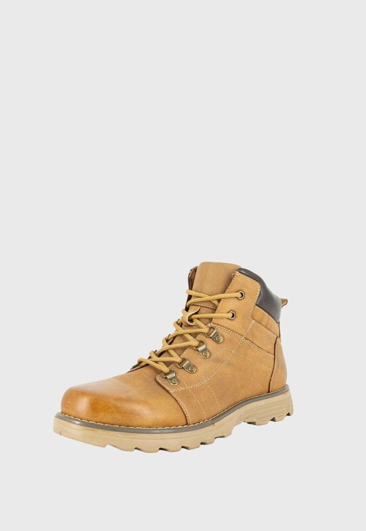 Botin de Cuero Leon Caramelo London Adixt-0