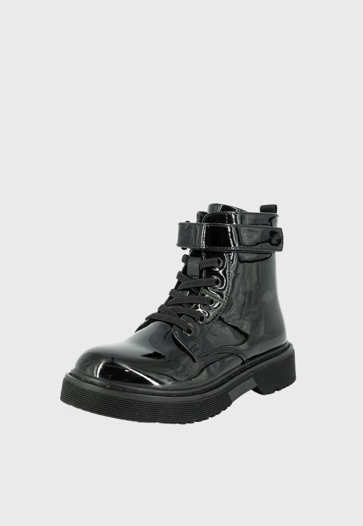 Botin Danica Negro Charol Bamboo-0