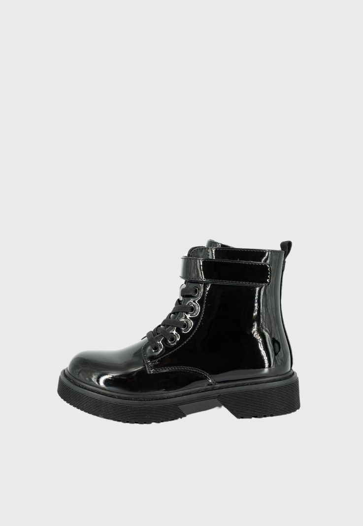 Botin Danica Negro Charol Bamboo-1