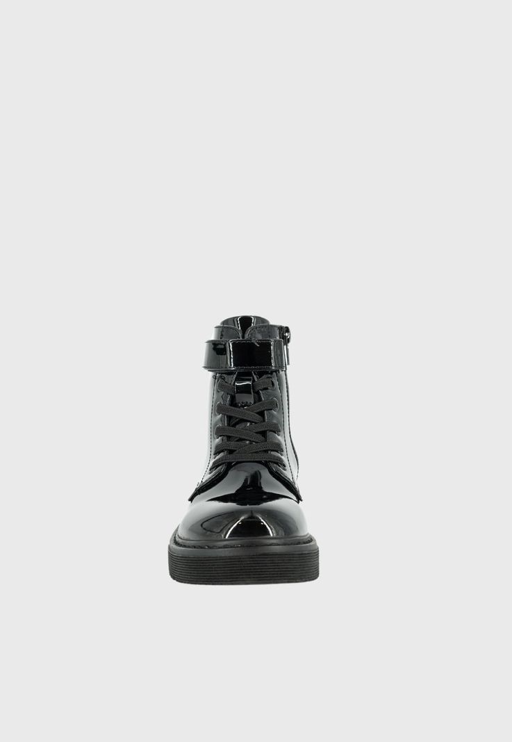 Botin Danica Negro Charol Bamboo-2