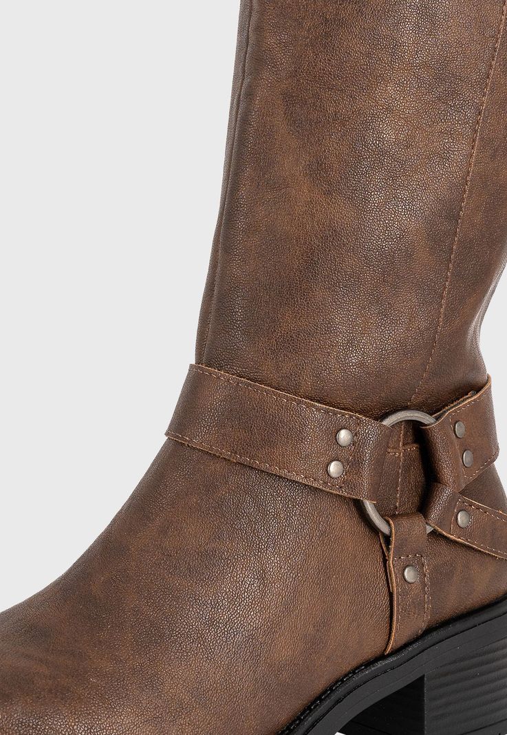 Bota Biker Larga Jessa Cafe Alquimia-4