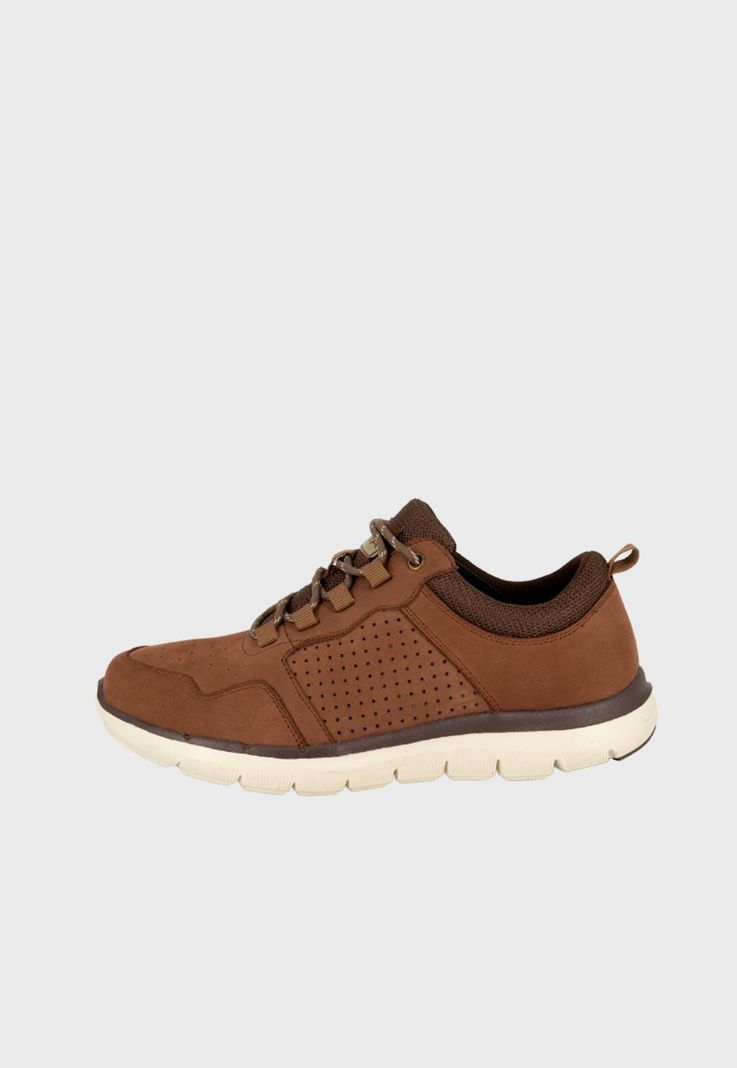 Zapato de Cuero Casual Munia Café London Adixt-1