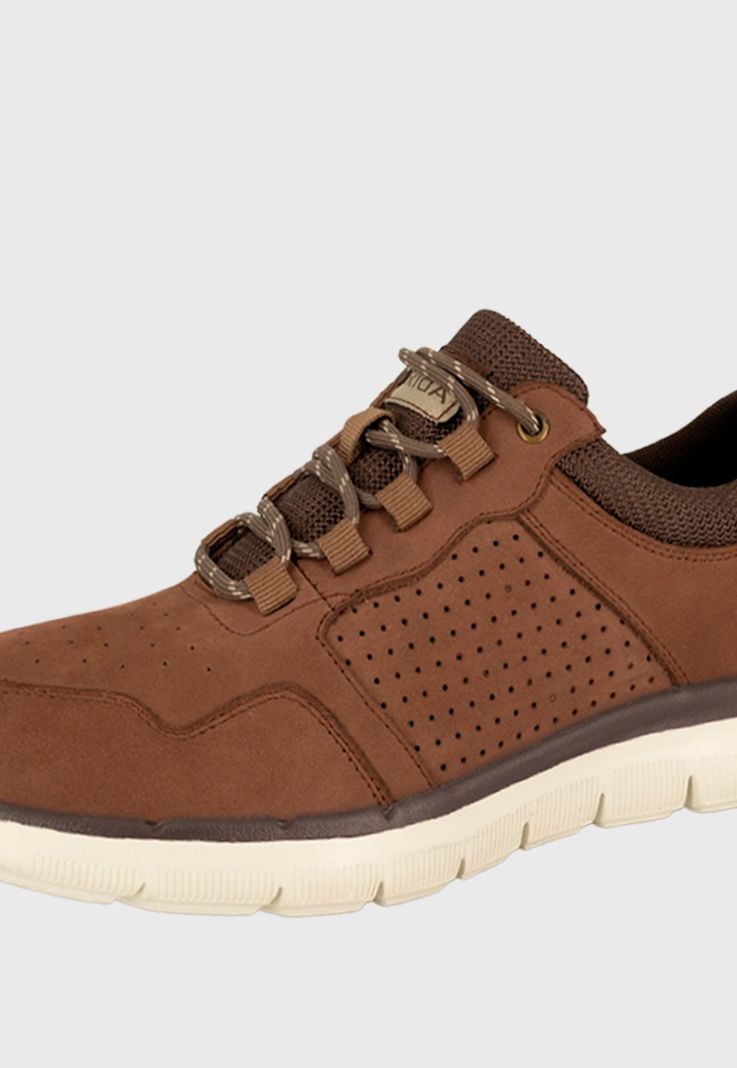 Zapato de Cuero Casual Munia Café London Adixt-3