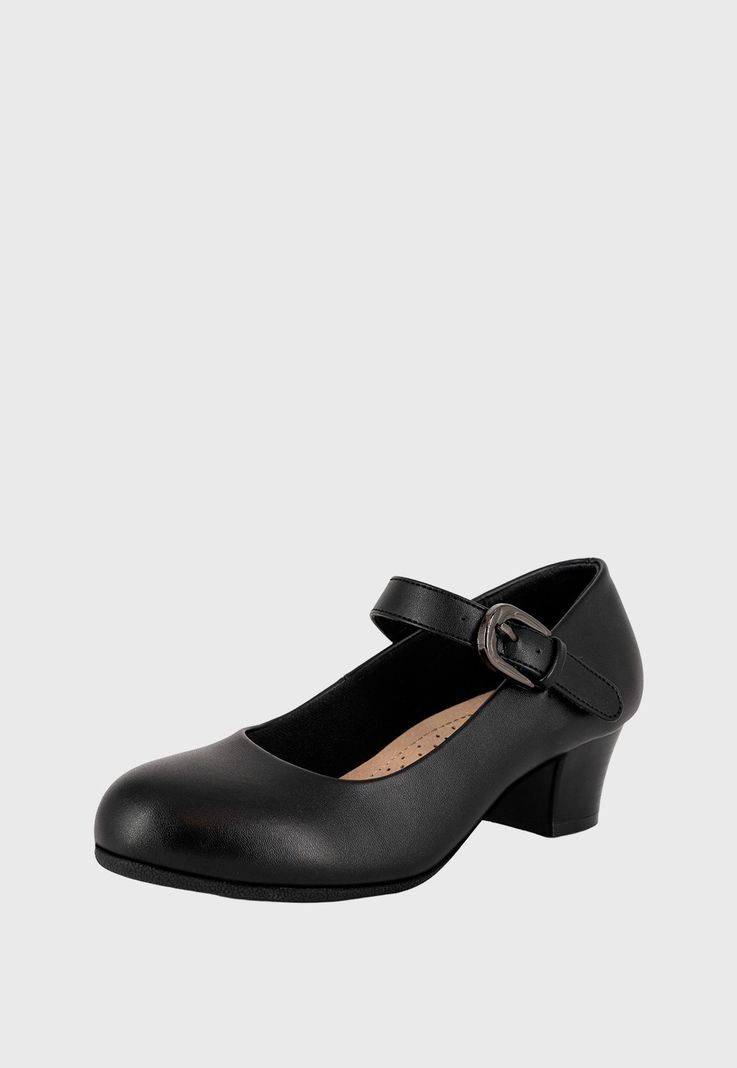 Zapato Infantil Cueca Sara Negro Alquimia-0