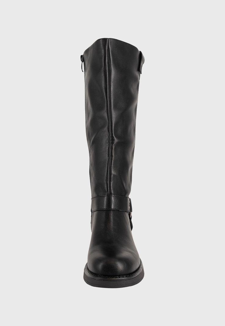Bota Biker Larga Jessa Negro Alquimia-2