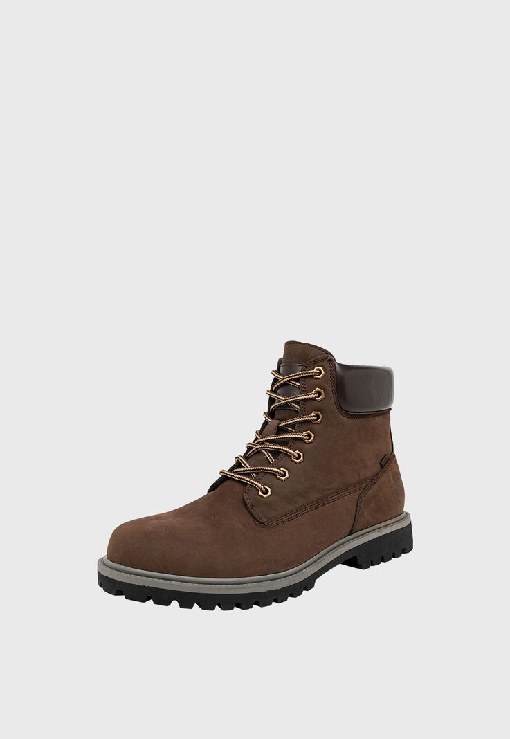 Botin de Cuero Augusto Cafe London Adixt-0