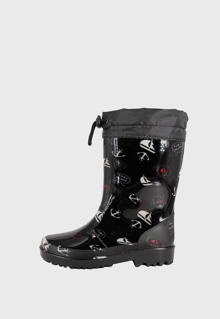 Bota de Agua con Polar Zamio Negro Bamboo-1