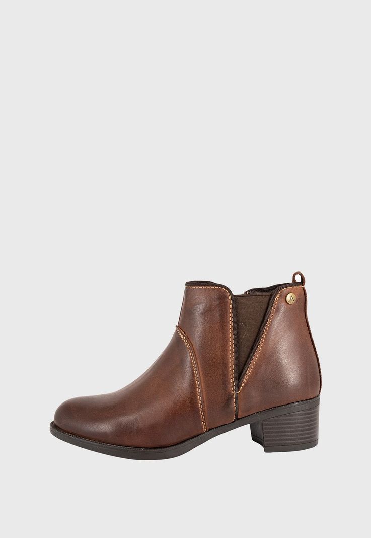 Botin de Cuero Lady Café Alquimia-1