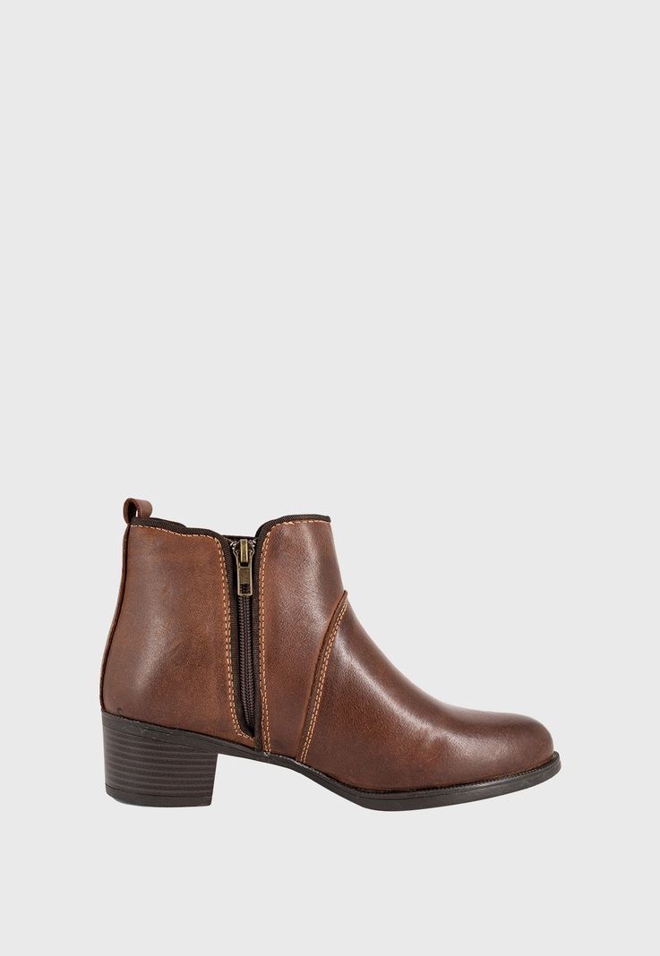 Botin de Cuero Lady Café Alquimia-3